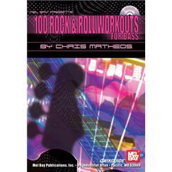 100 ROCK & ROLL WORKOUTS FOR BASS + CD bass & tab