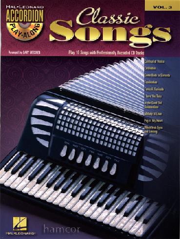 Accordion play along - Classic songs + CD