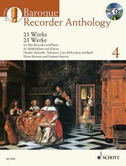 Baroque Recorder Anthology 4 + CD / altová zobcová flétna + klavír