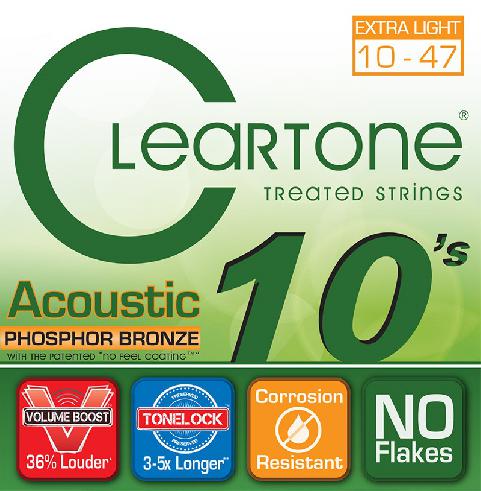 Cleartone Acoustic Treated Strings Phospor Bronze