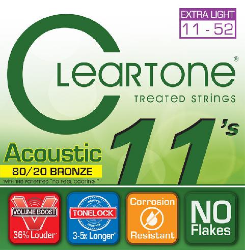 Cleartone Acoustic Treated Strings Bronze