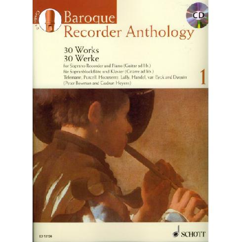 Baroque Recorder Anthology 1 + CD / zobcová flétna + klavír