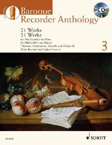 Baroque Recorder Anthology 3 + CD / altová zobcová flétna & klavír
