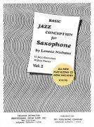 Jazz Conception for Saxophone by Lennie Niehaus 2 (white) + CD for C / Bb / Eb 