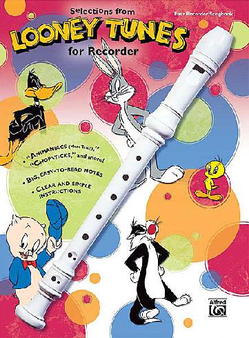 Looney Tunes for recorder - melodie z animovaných filmů v jednoduché úpravě pro zobcovou flétnu