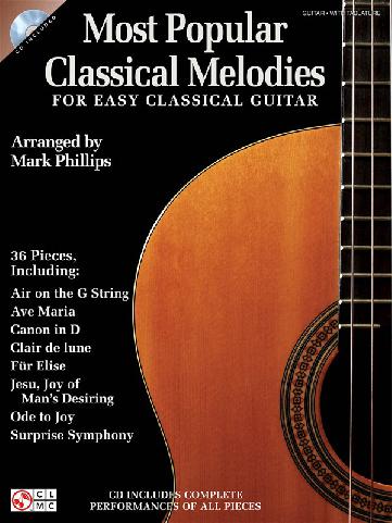 Most Popular Classical Melodies for Easy Classical Guitar + CD guitar & tab