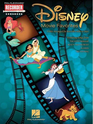 Recorder Songbook - Disney Movie Favorites - zpěvník pro zobcovou flétnu (sóla a dueta)